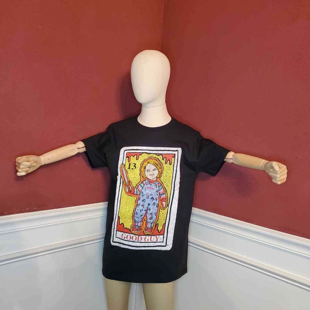 Chucky Tarot Card "Child's Play" T-Shirt | Size: S | Color: Black | RRR Apparel